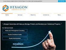 Tablet Screenshot of hexagonassociates.com